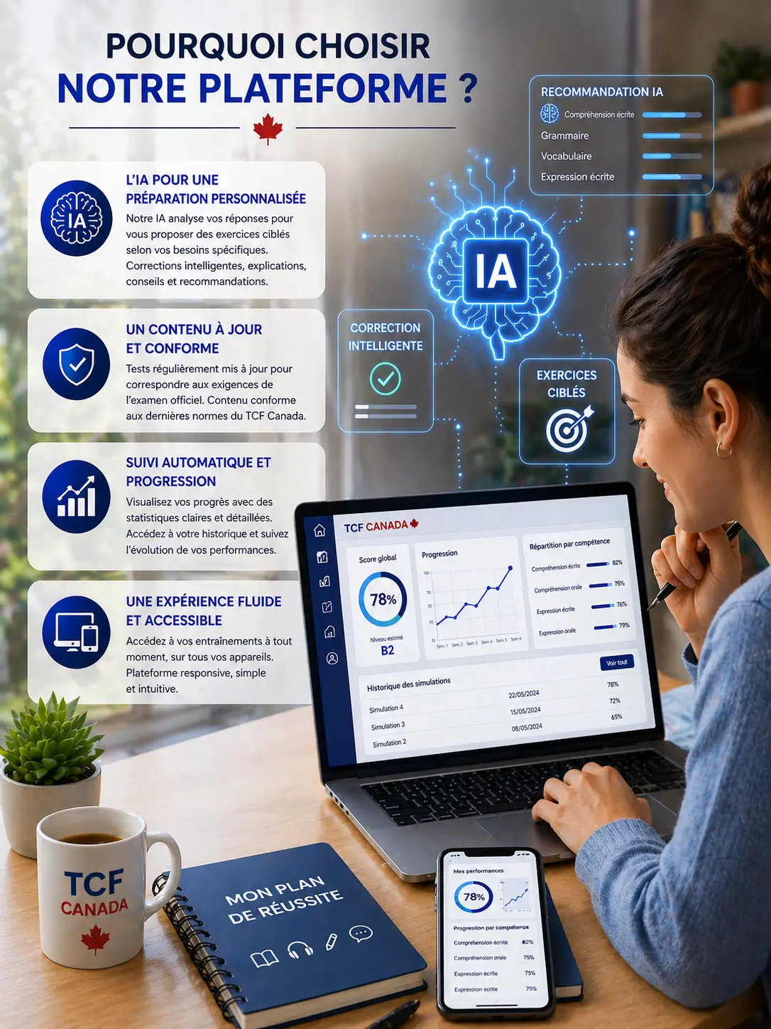Fonctionnalités de la plateforme