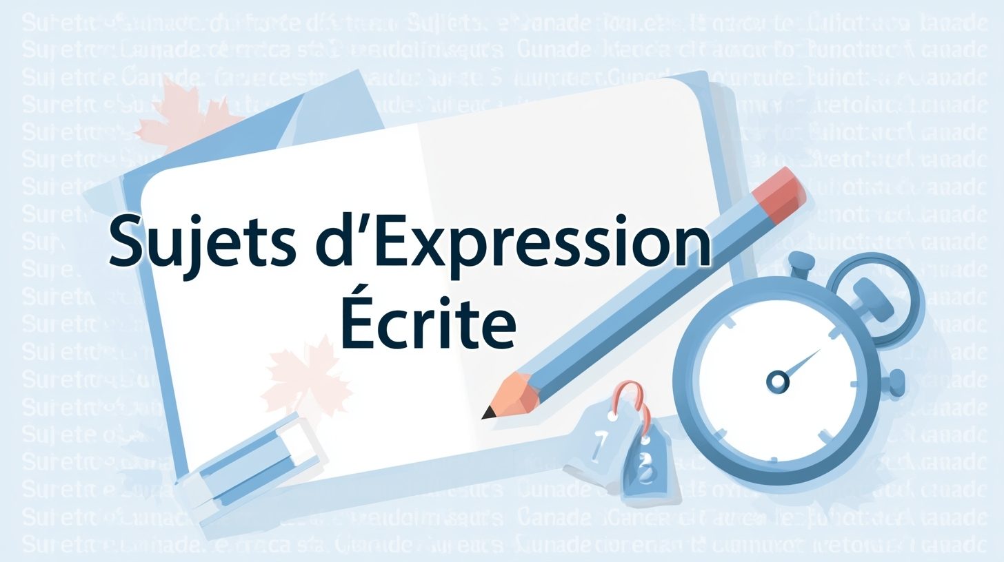 Sujets d'expression écrite TCF Canada pour vous entraîner