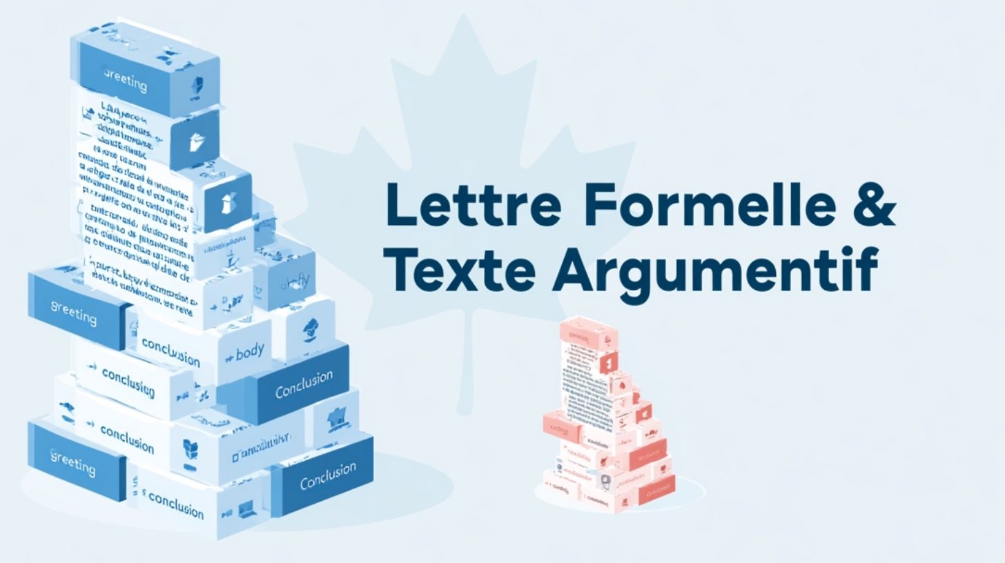Comment structurer une lettre formelle et un texte argumentatif au TCF Canada