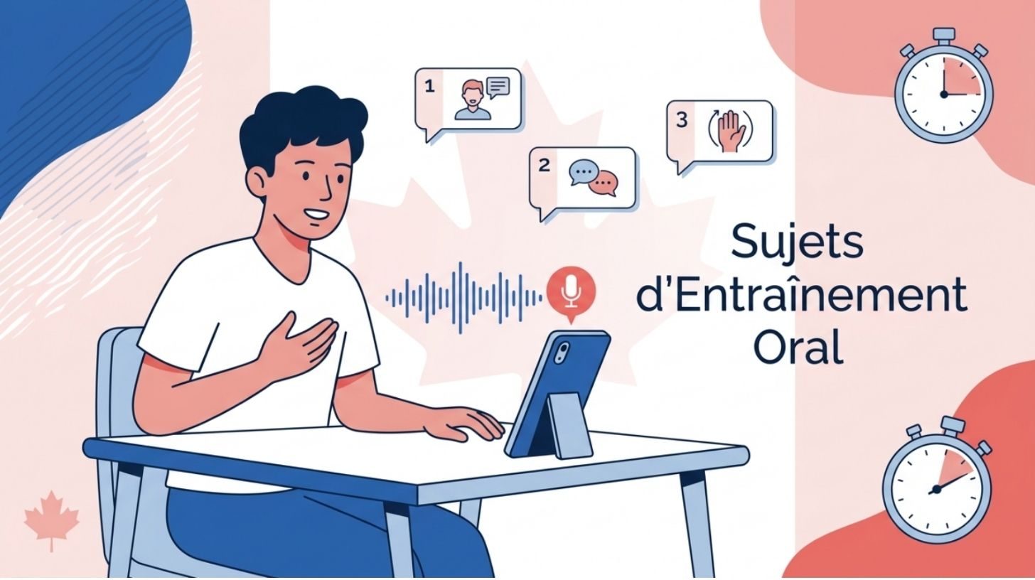 Sujets d'expression orale TCF Canada pour vous entraîner